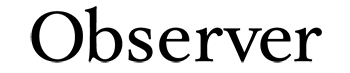 Observer Magazine logo