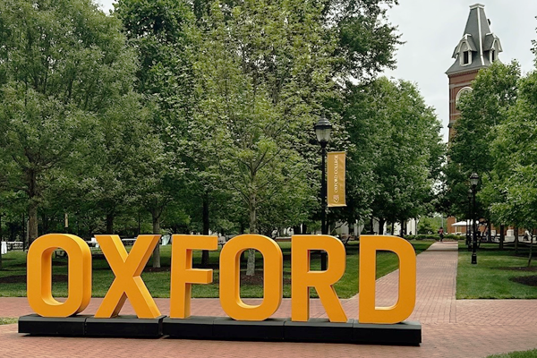 Oxford Letters Sign with Seney