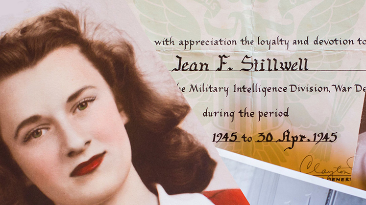 Jean Stillwell worked with the US Army Signal Corps during World War II