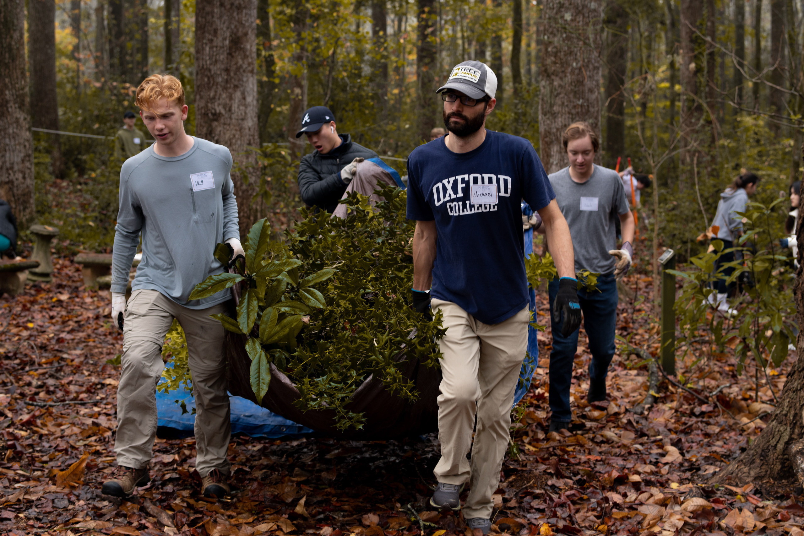 Volunteers tended to the Hearn Nature Trail as part of Emory Cares 2022.
