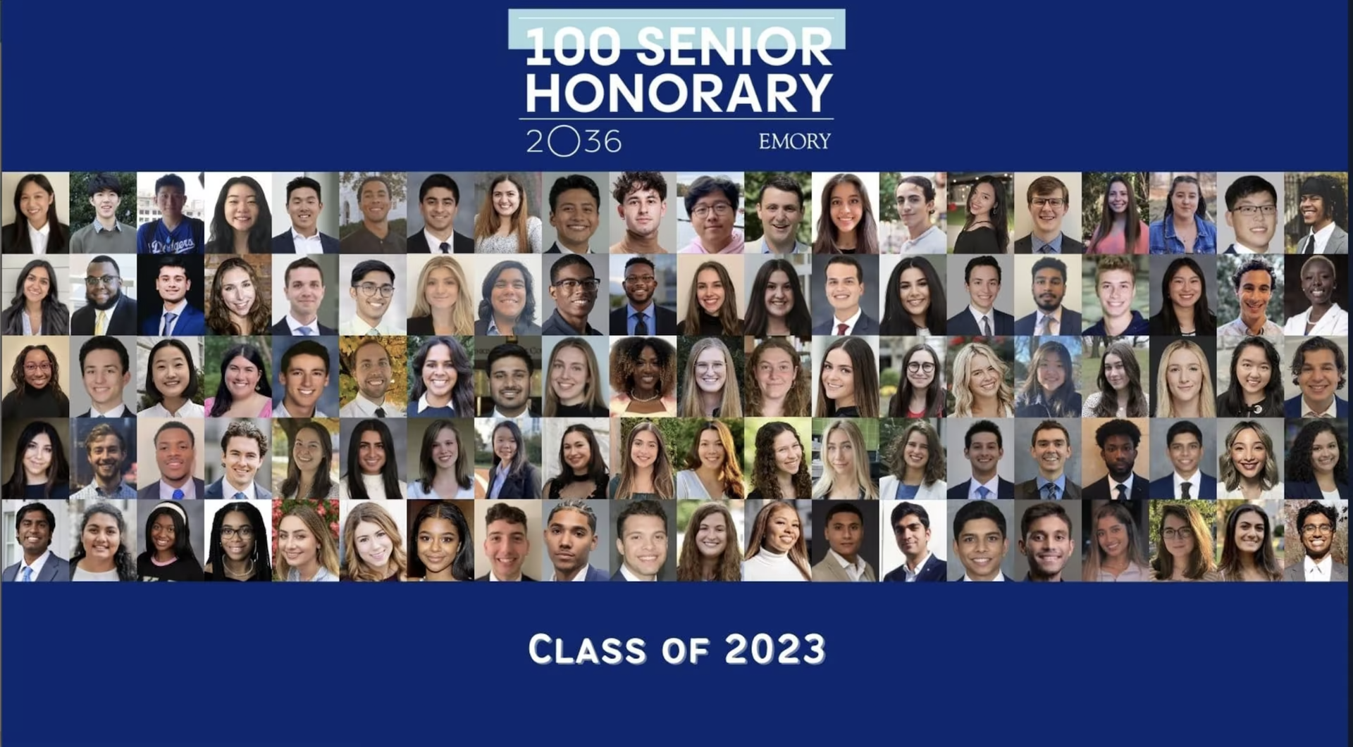 Class of 2023 100 Senior Honorary
