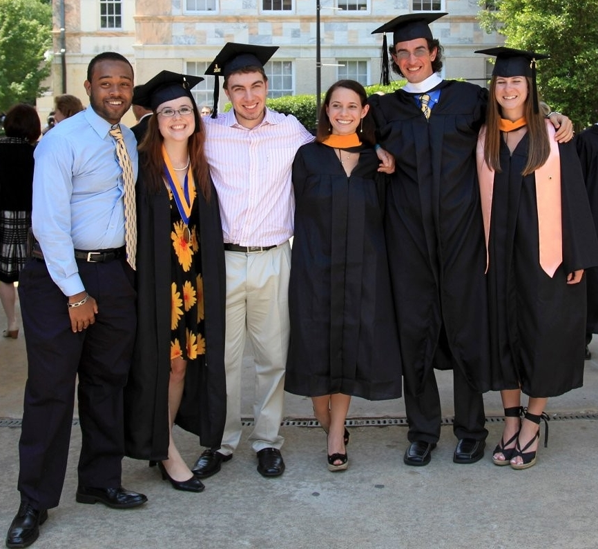Simmonds and friends at Emory graduation