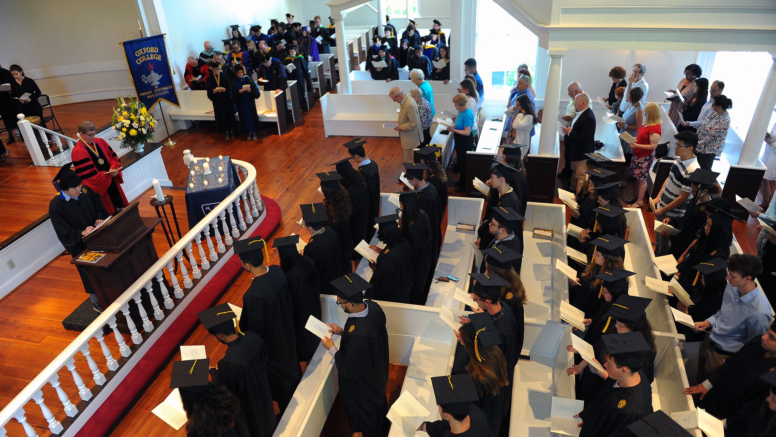 Oxford holds an interfaith baccalaureate service the night before Commencement.