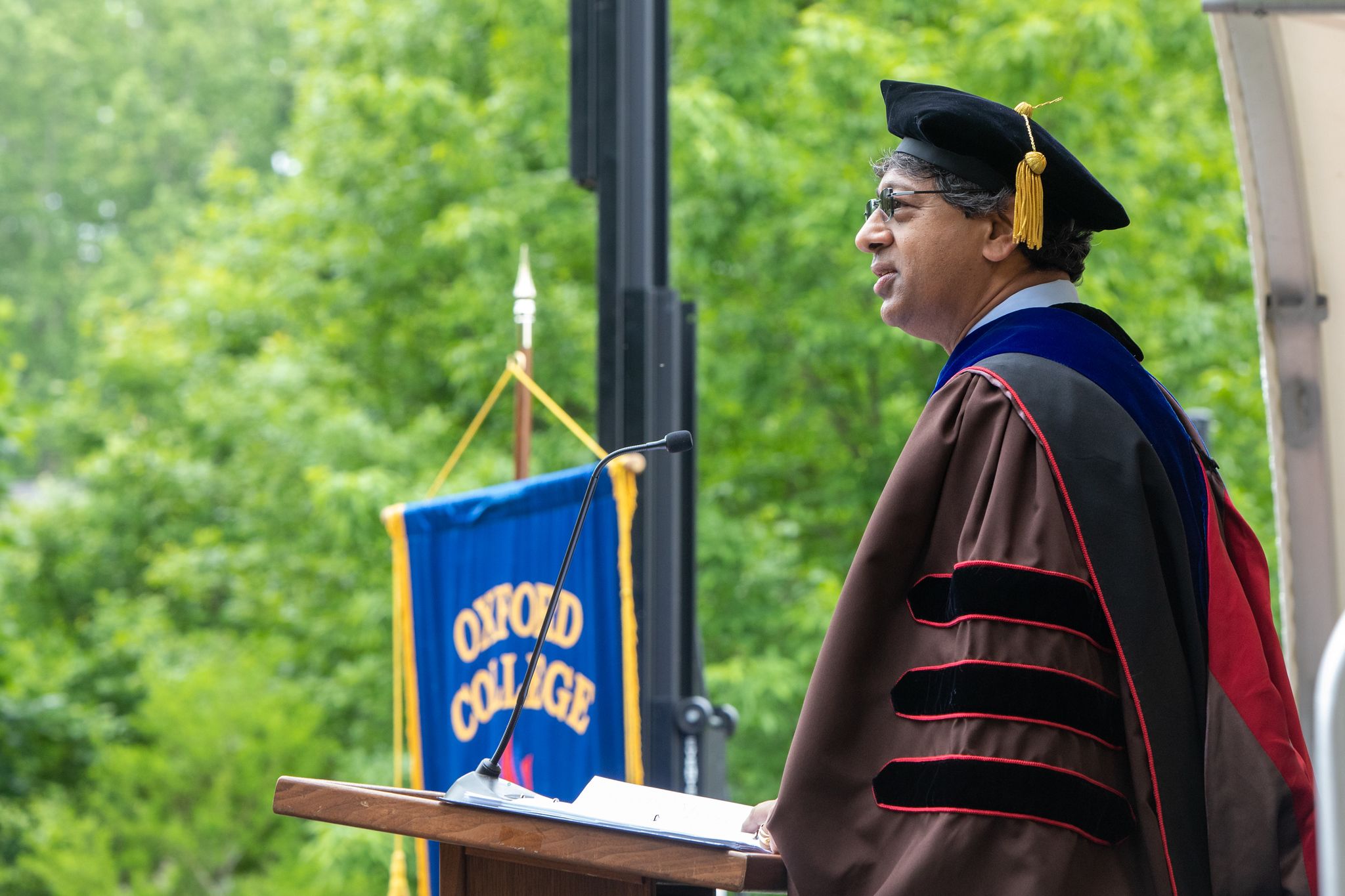 Provost Bellamkonda giving Emory Leader Remarks.