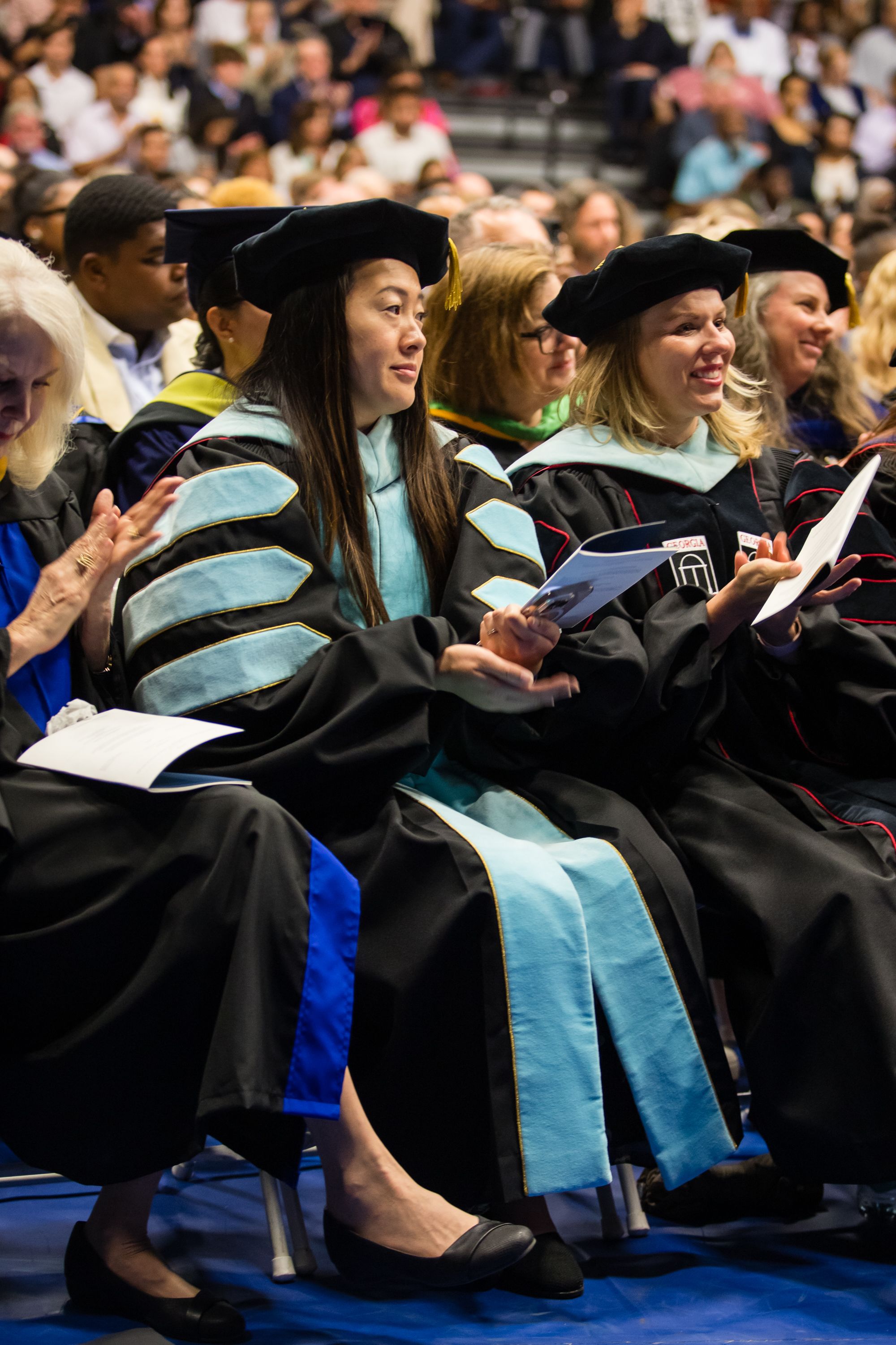 Oxford faculty and staff celebrating commencement.
