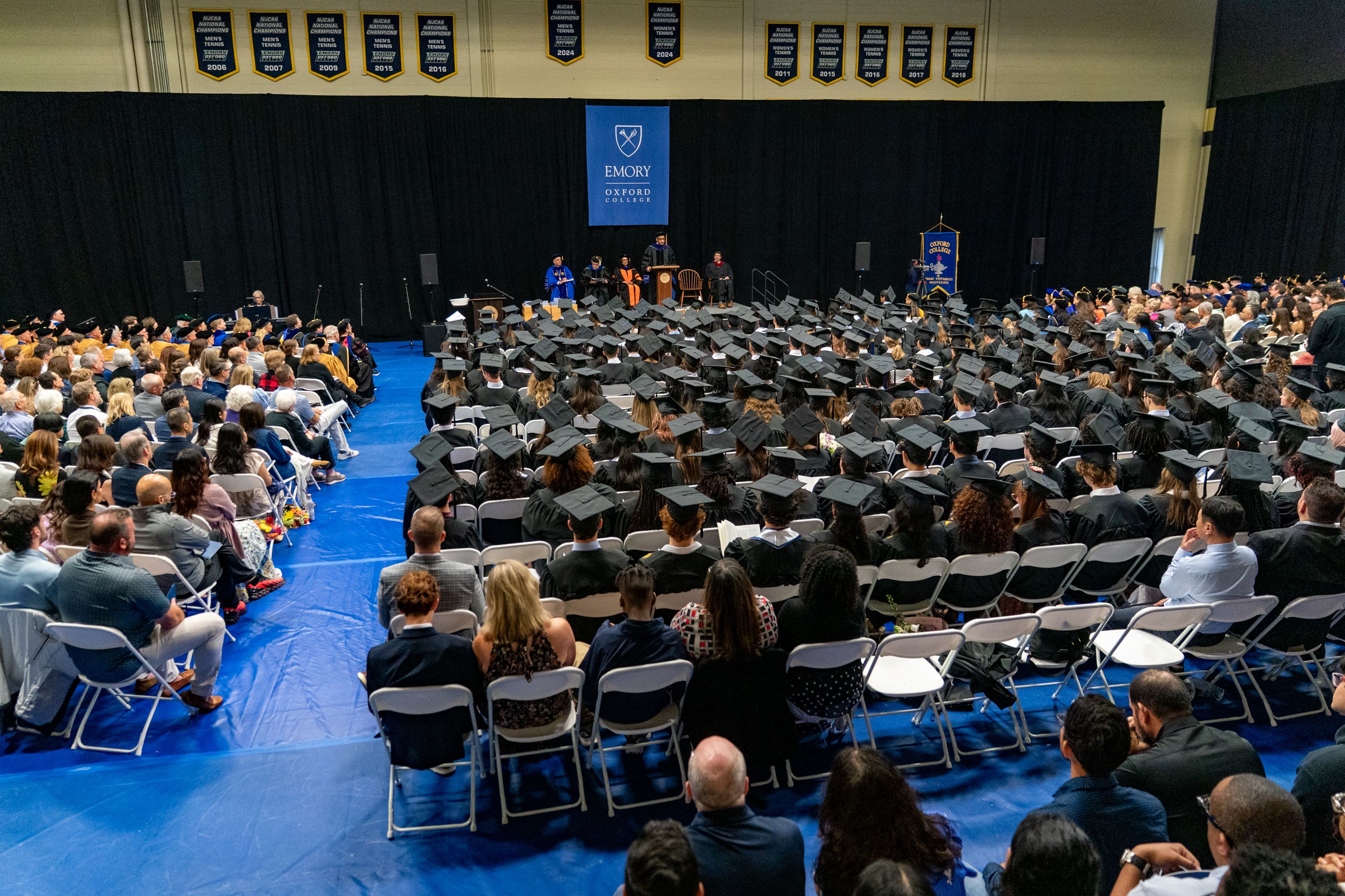 Oxford students celebrating commencement.