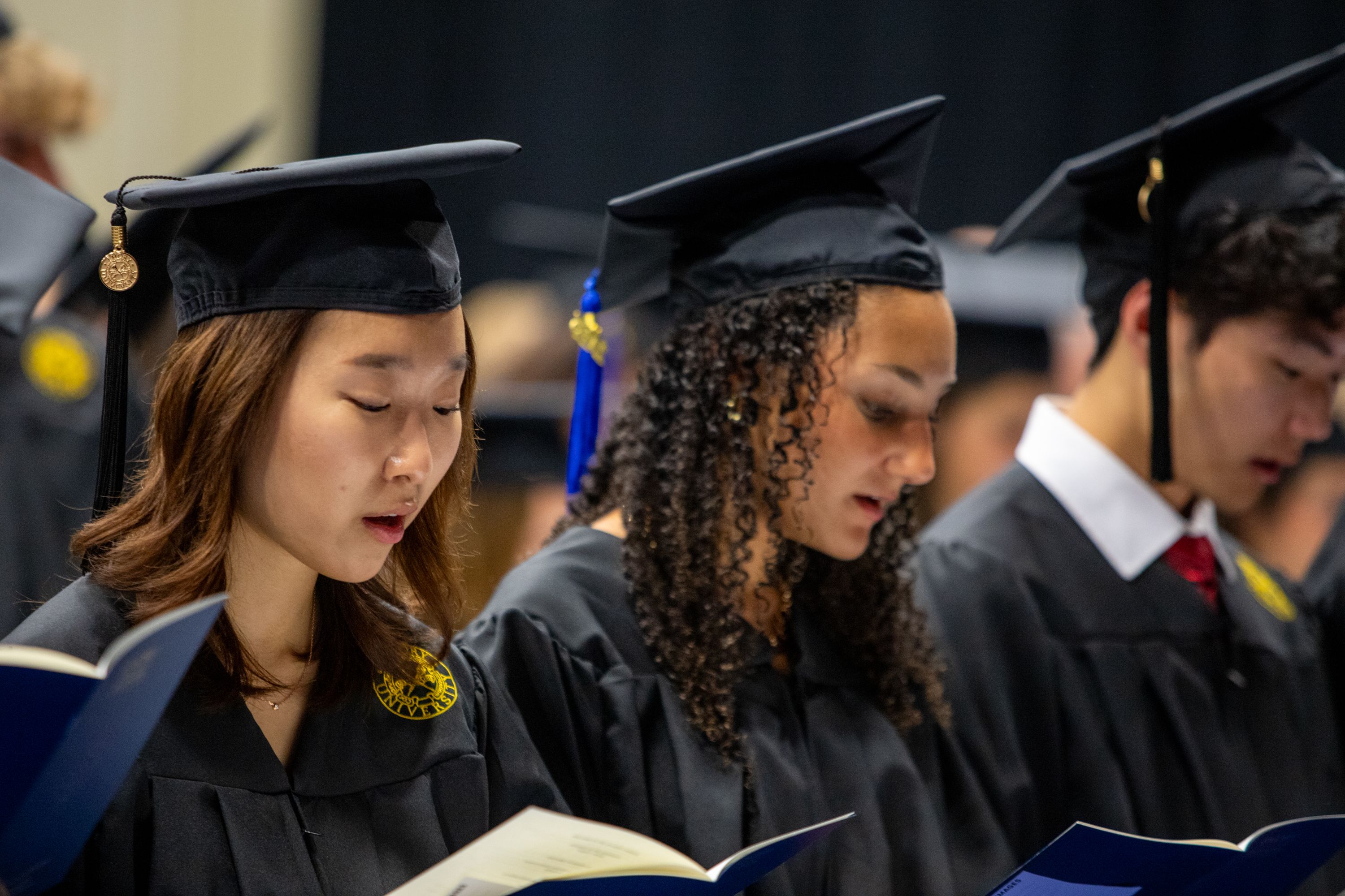Oxford students celebrating commencement.
