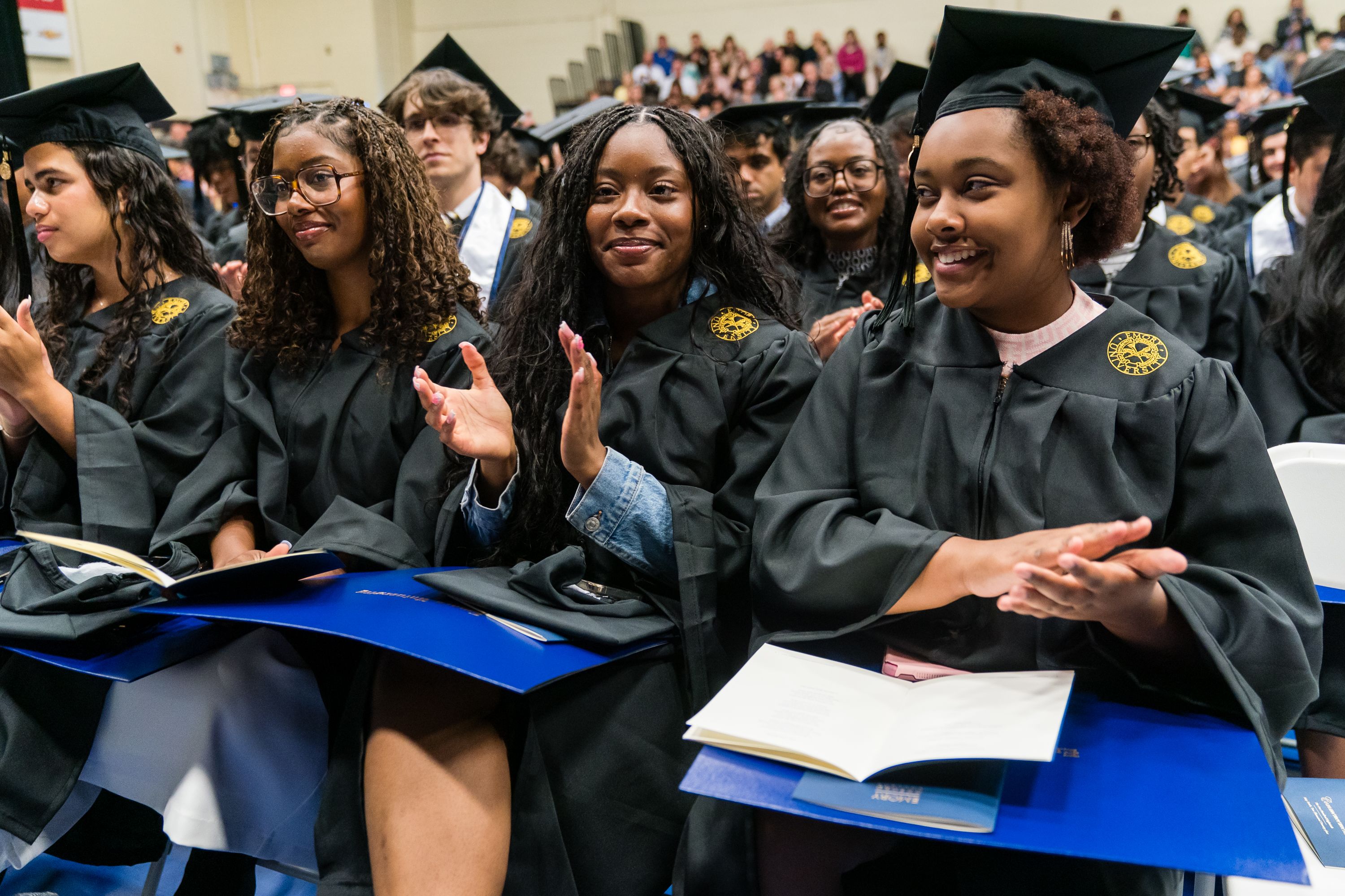 Oxford students celebrating commencement.