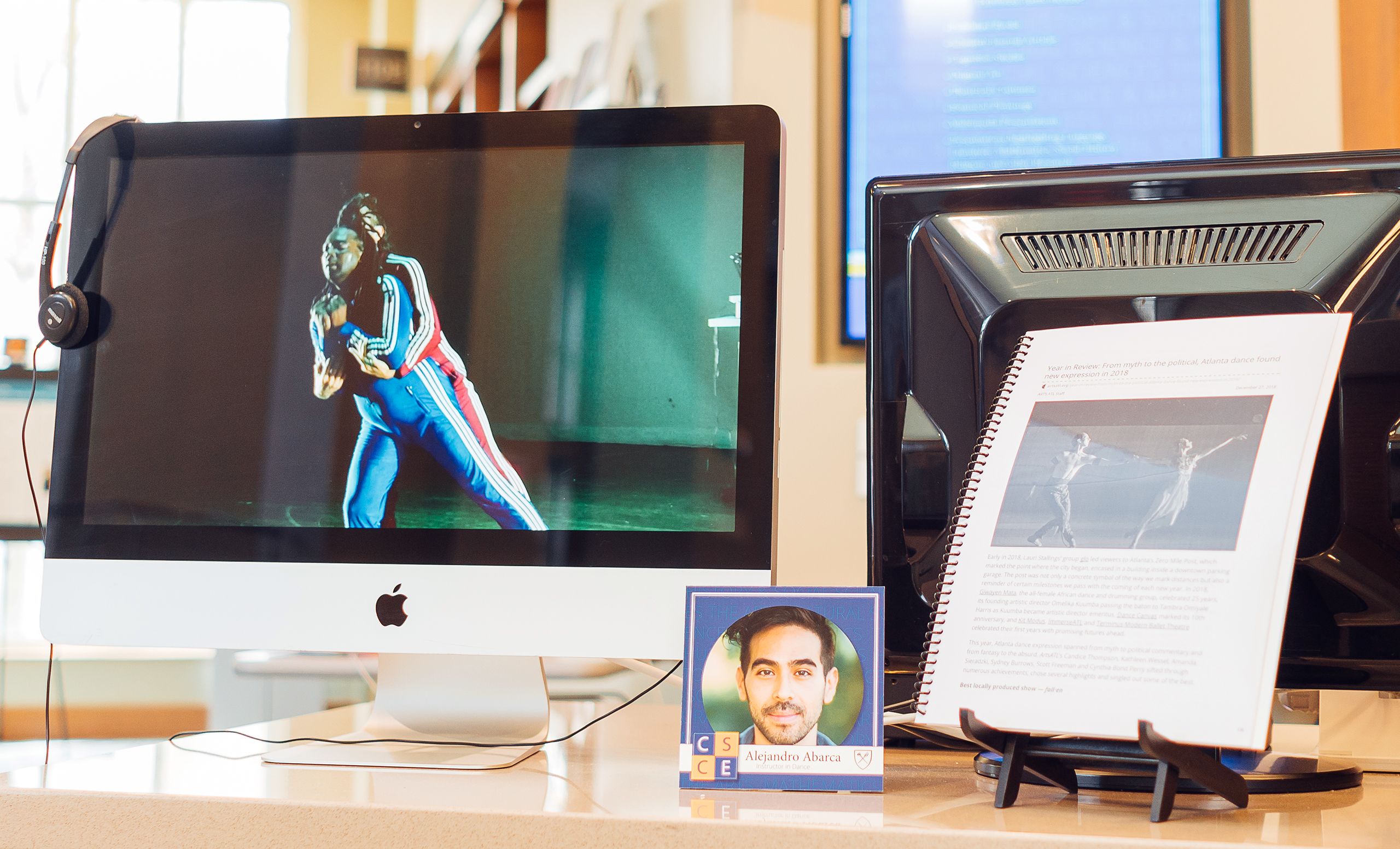 Alejandro Abarca, Oxford instructor in dance, provided footage from the dance performance "My People." 