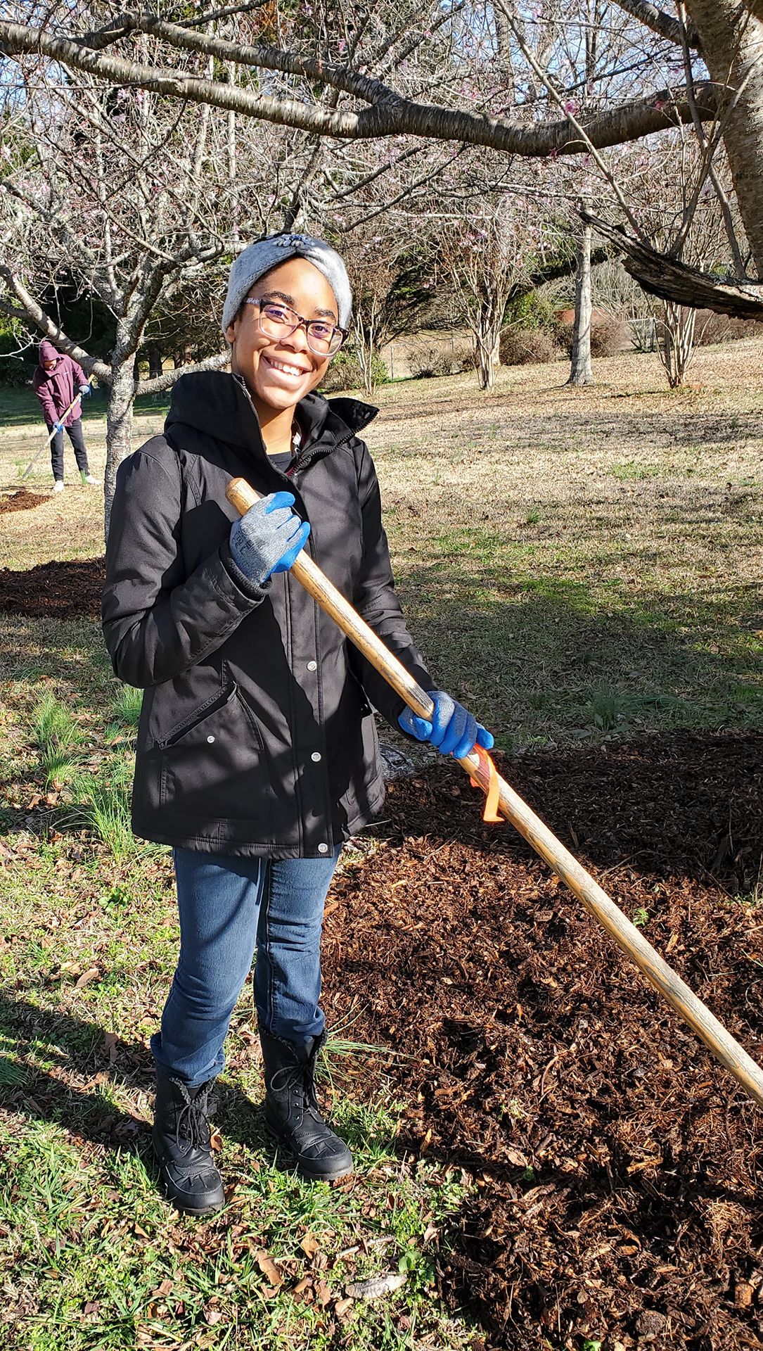 Volunteer Oxford participants helped with landscape and beautification work.