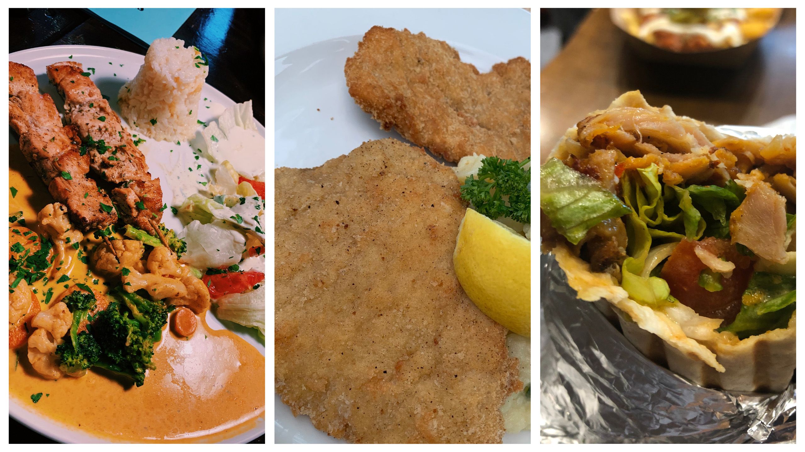 The students tried Germain cuisine on their trip.