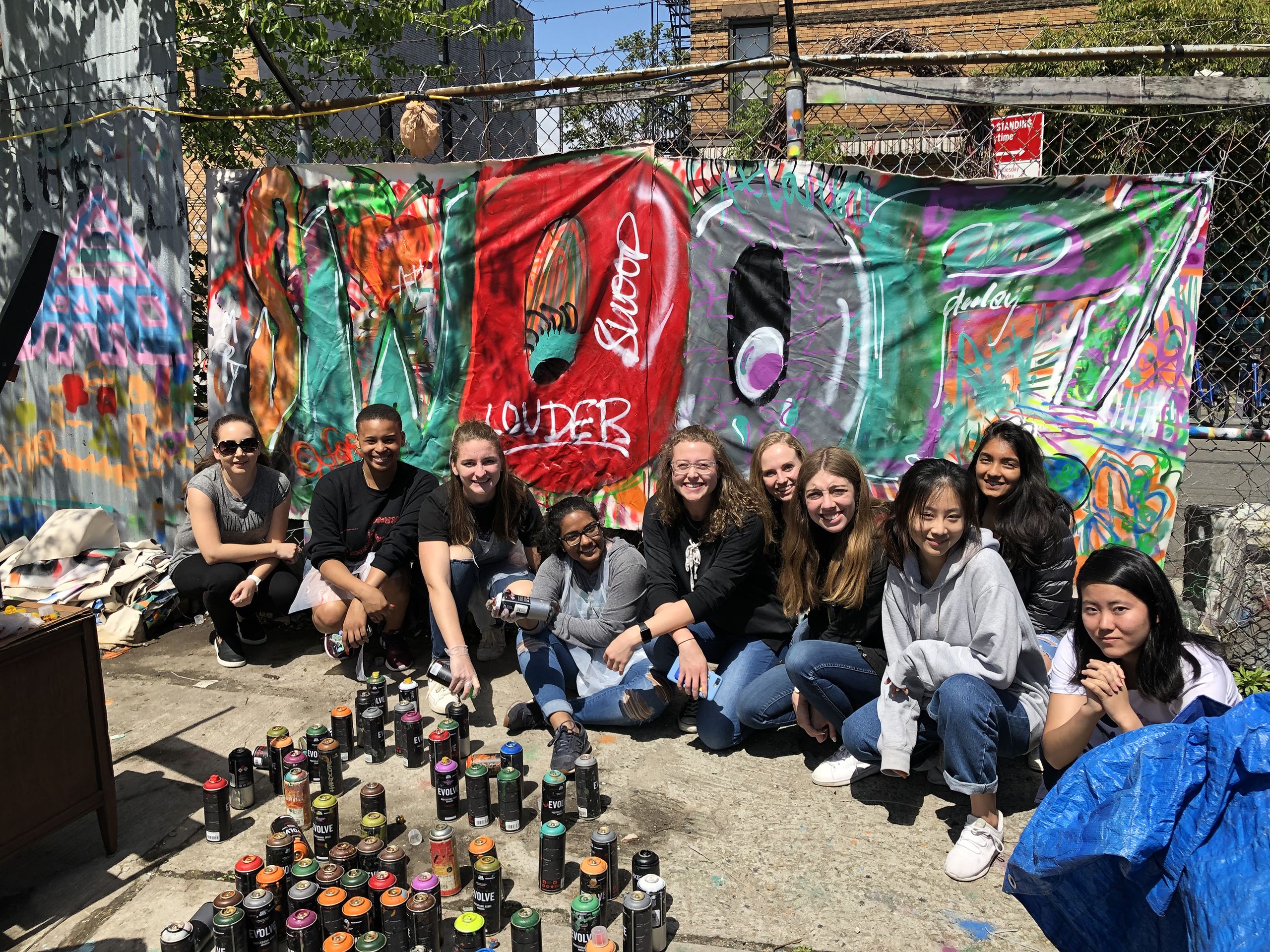 Students walked the streets of Brooklyn, the East Village, Harlem and the Upper West Side to experience street art.