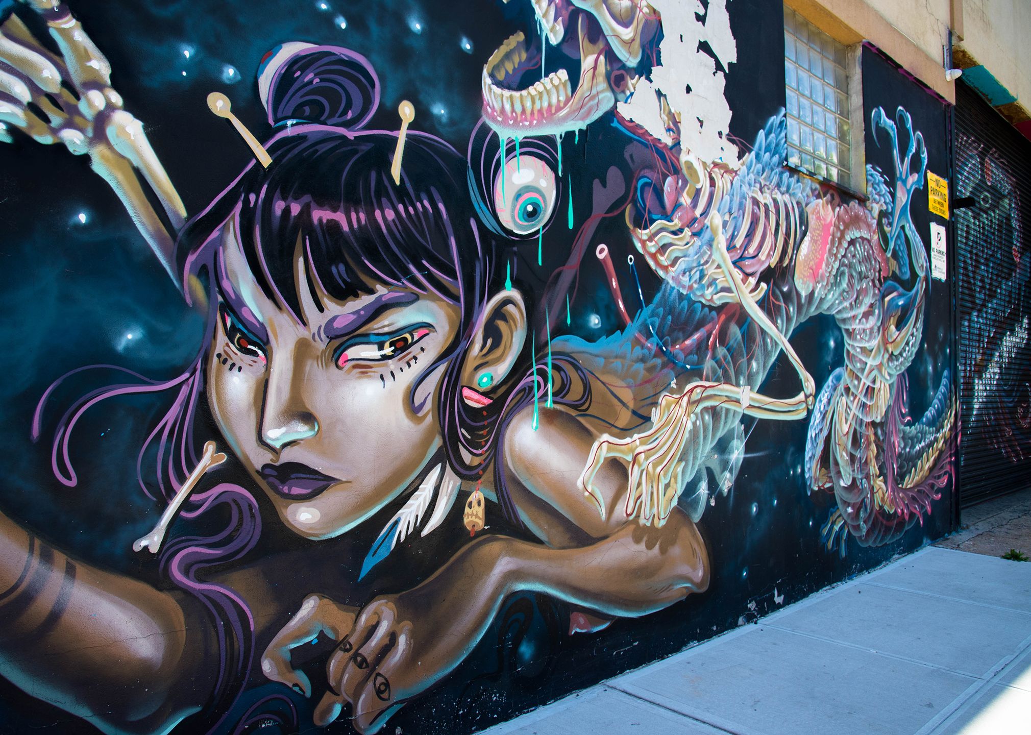 Students walked the streets of Brooklyn, the East Village, Harlem and the Upper West Side to experience street art.