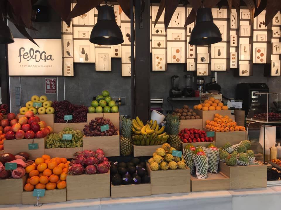Students spent time in the market of San Miguel in Madrid.