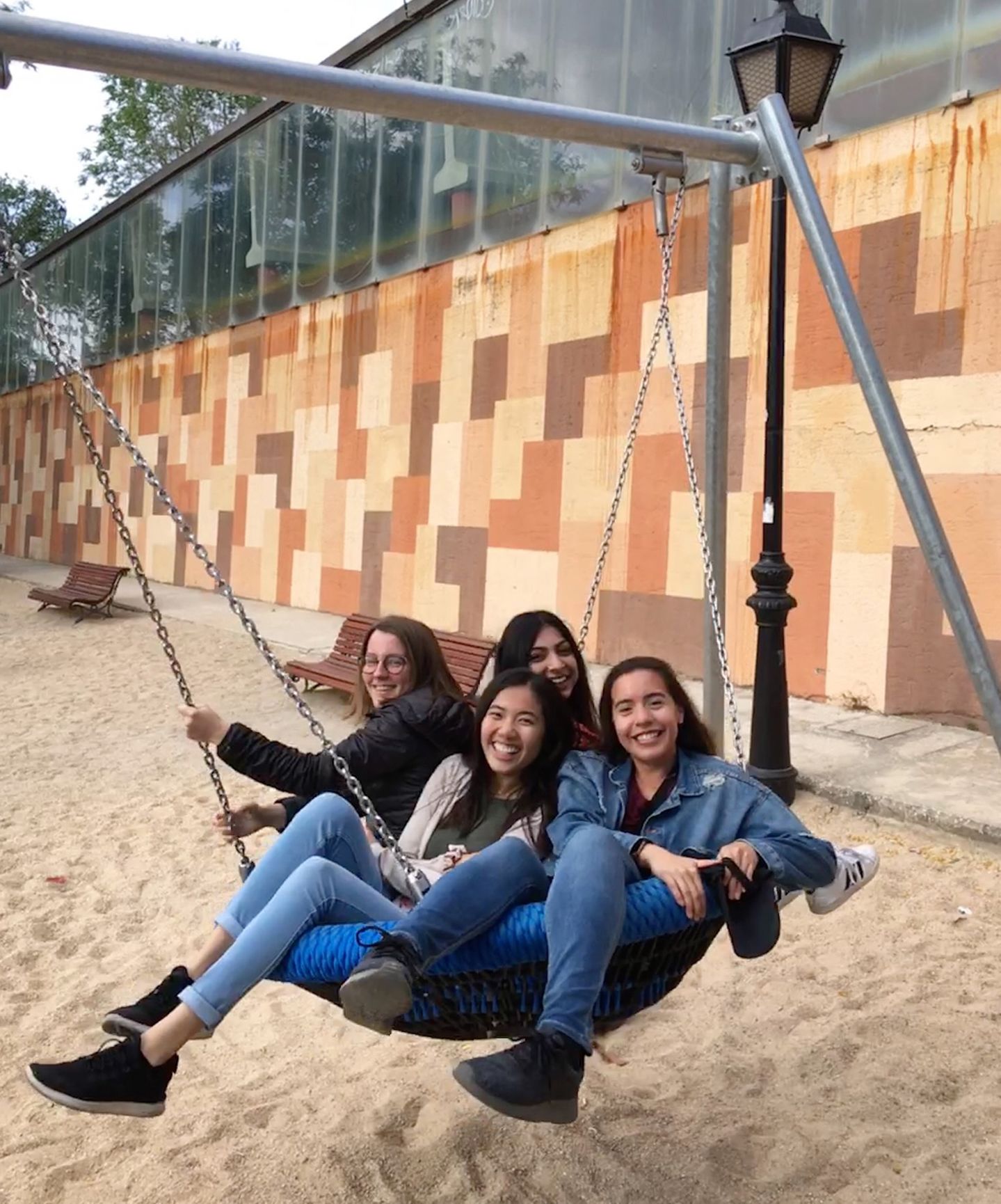 Students took day trips to cities around Madrid and stayed in hostels.
