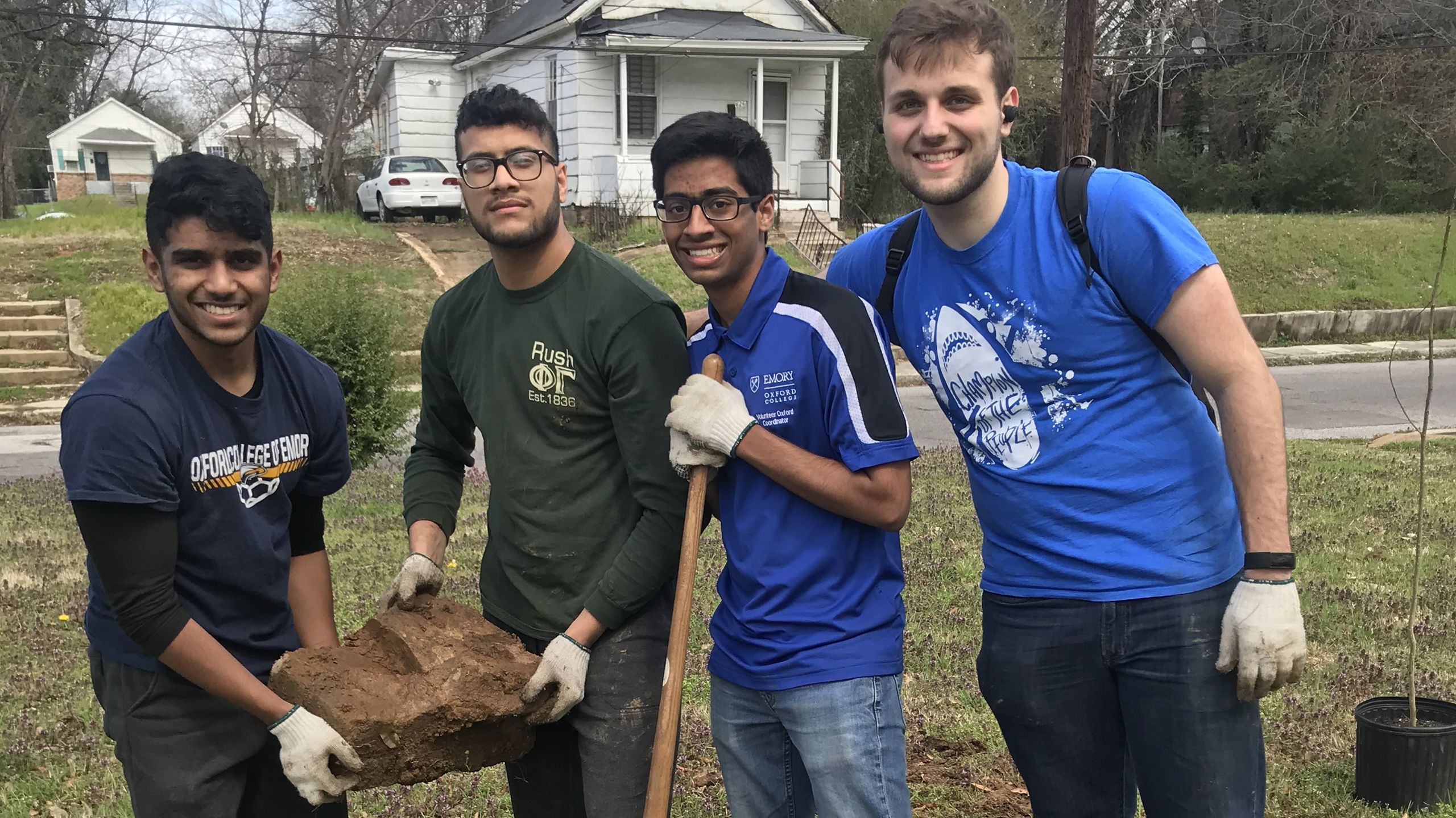 Students worked on an urban farm run by Girls, Inc.