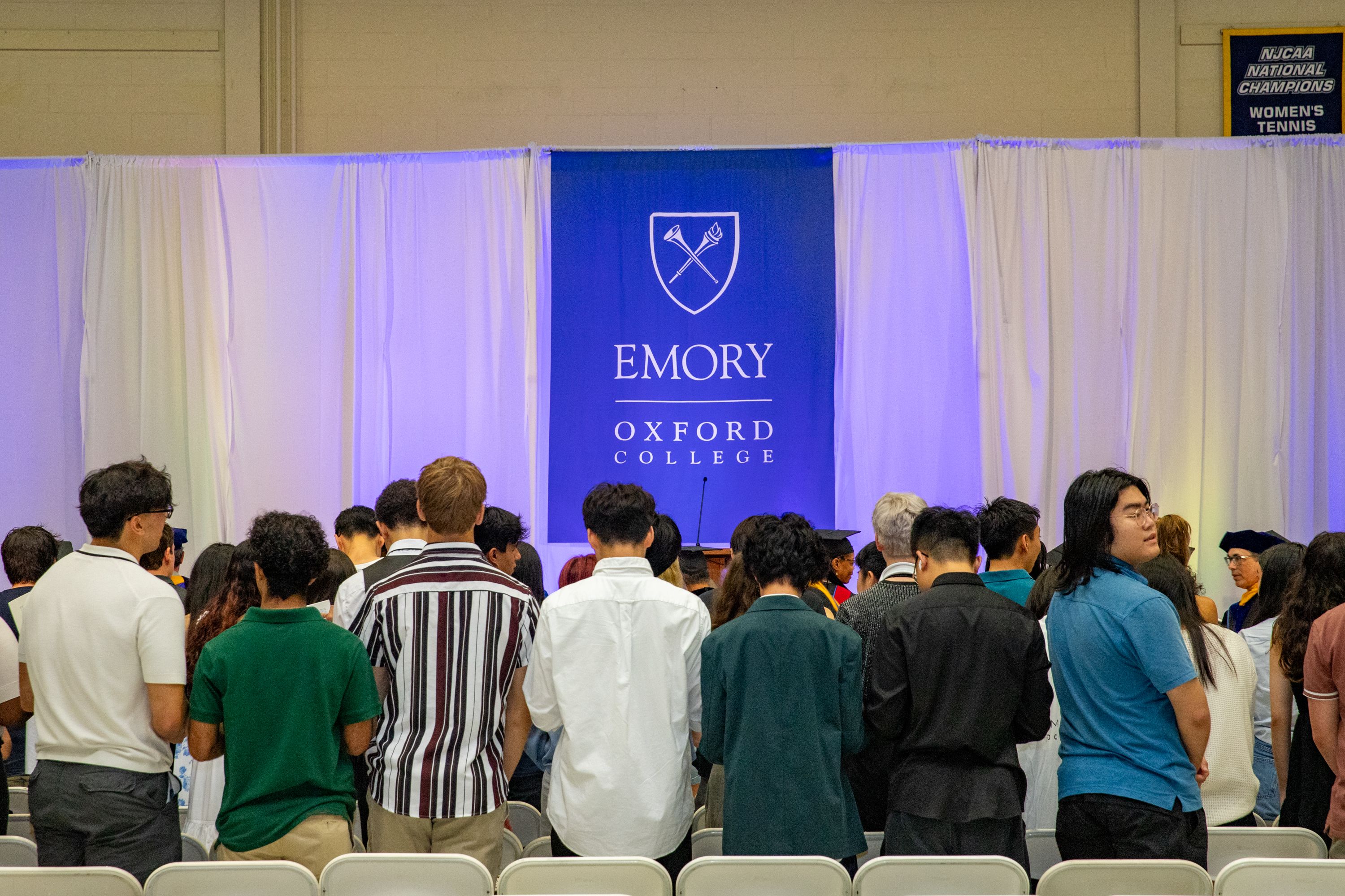 Oxford students gathering for the Opening Convocation.