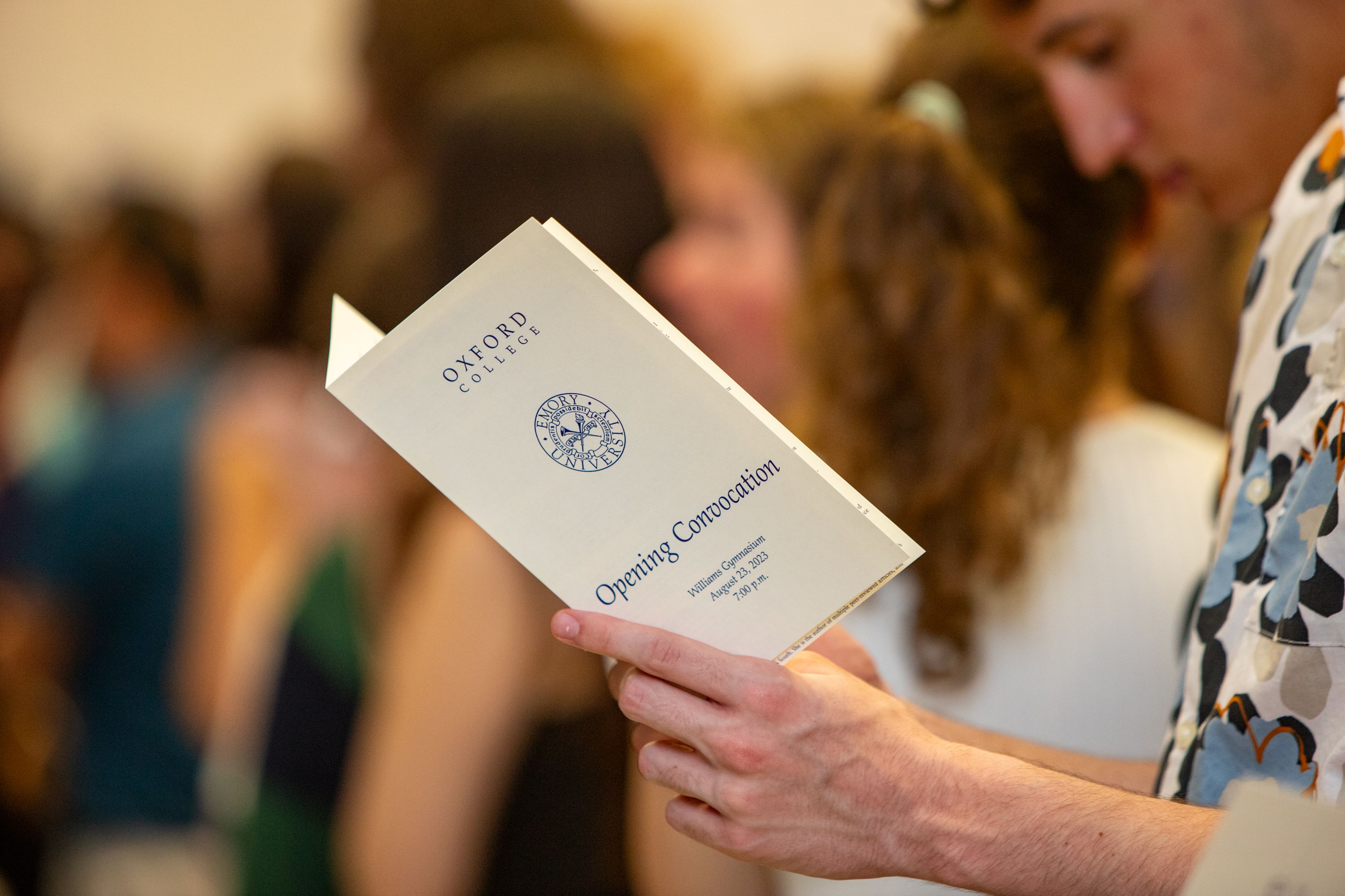 The Opening Convocation Program.