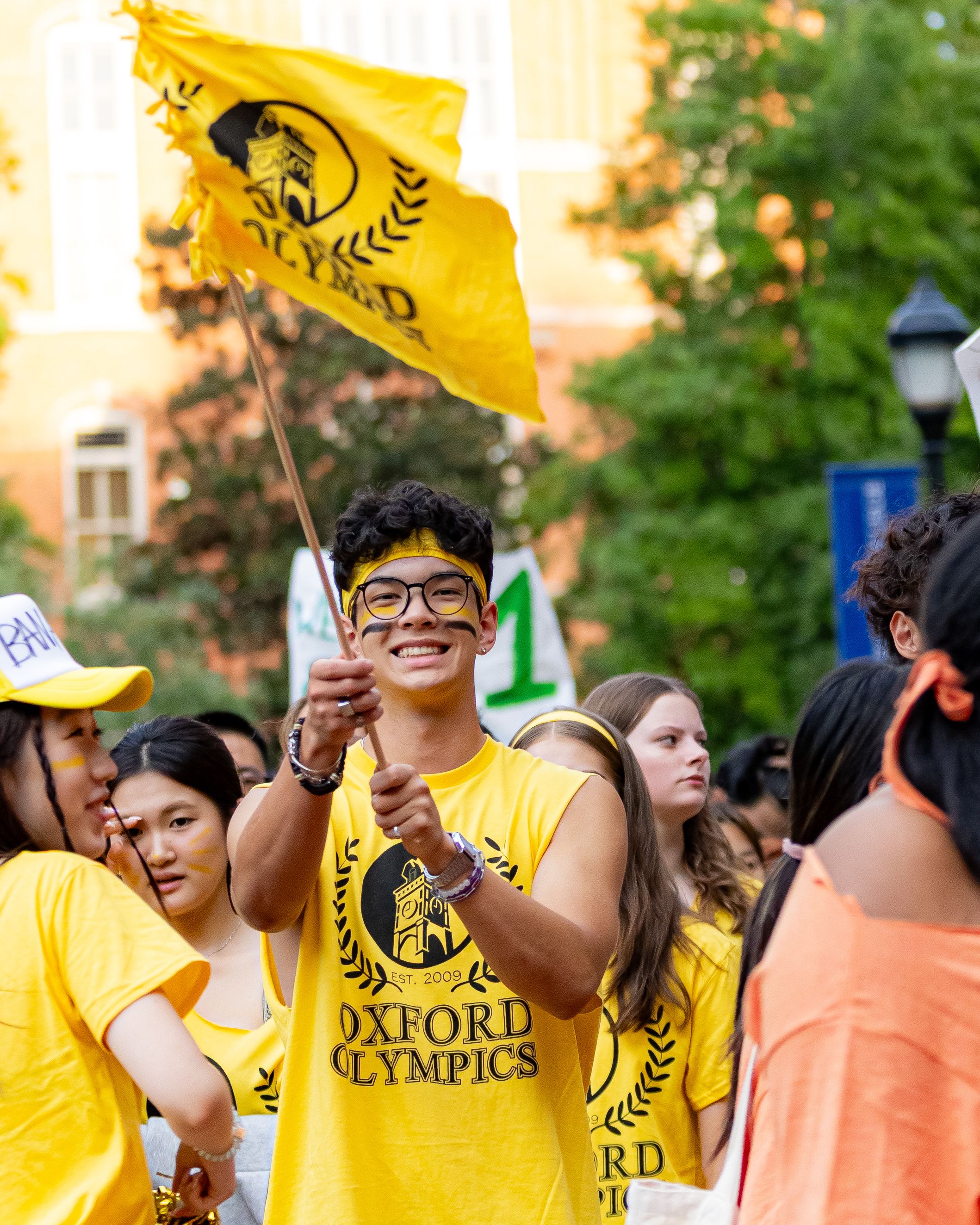 First-year students enjoying the Oxford Olympics.